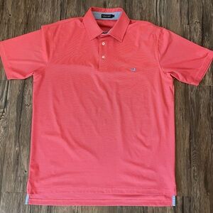 Southern Marsh Men’s Medium Coral Performance Polo Shirt